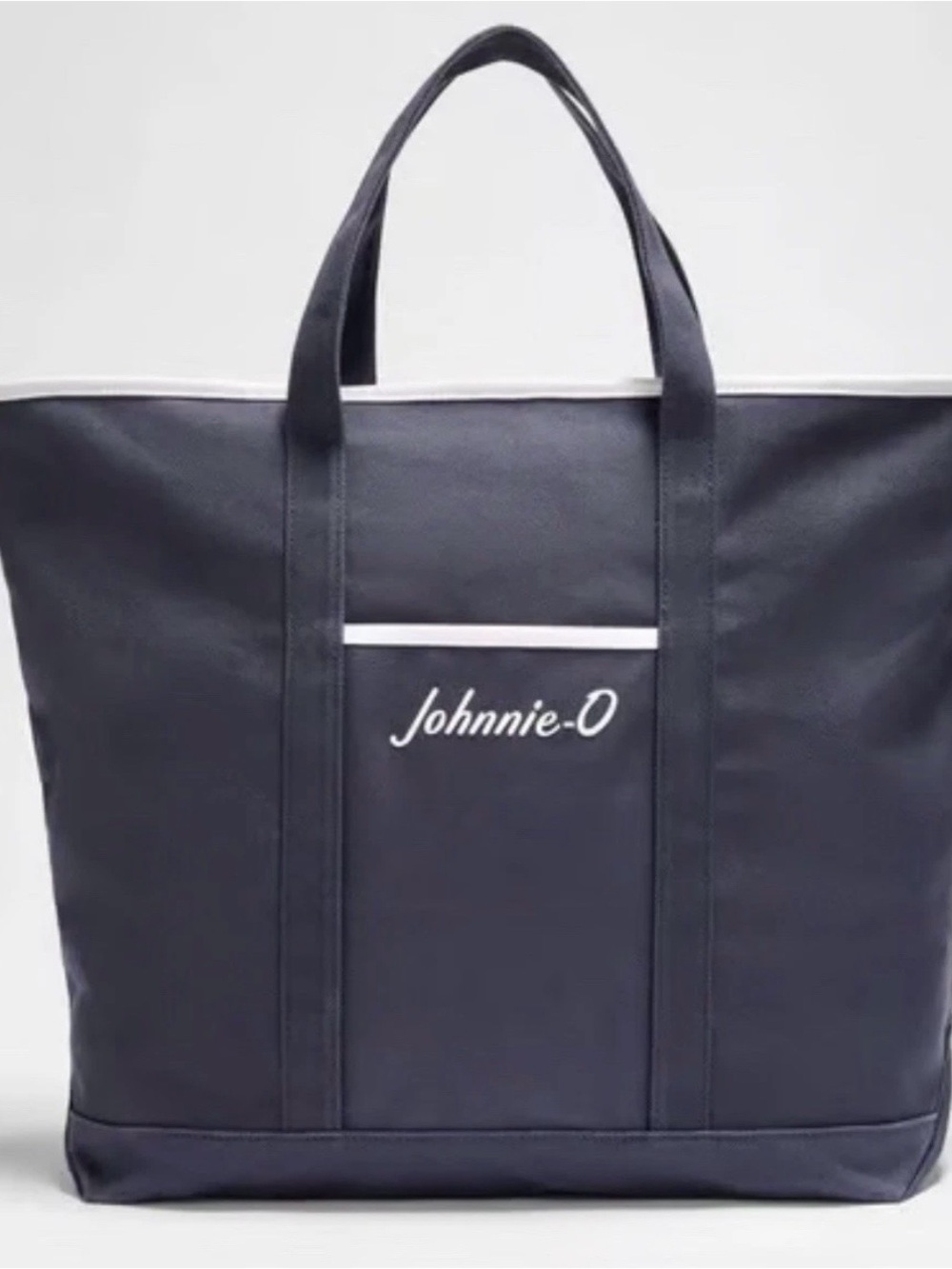 Johnnie-O Navy Blue Logo Signature Tote NWT